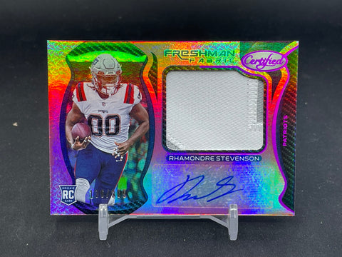 2021 PANINI CERTIFIED - PINK - FRESHMAN FABRIC - R. STEVENSON - #237 - #'D/299 - RELIC - AUTOGRAPH - RC