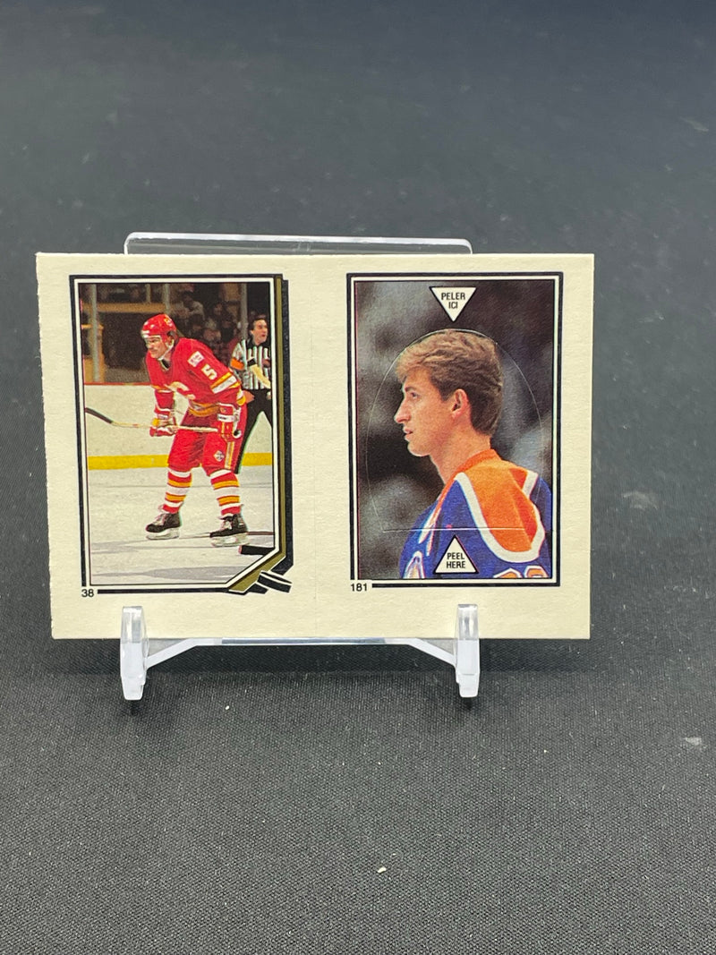 1987 O-PEE-CHEE - STICKER - W. GRETZKY / N. SHEEHY - #181 #38