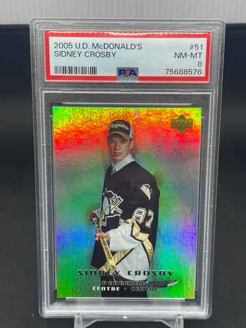 2005 UPPER DECK MCDONALD'S - S. CROSBY - #51 - PSA 8 - RC