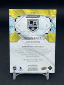 2019 UPPER DECK ENGRAINED - REMNANTS - A. MARTINEZ - #R-MZ - #'D/65 - RELIC