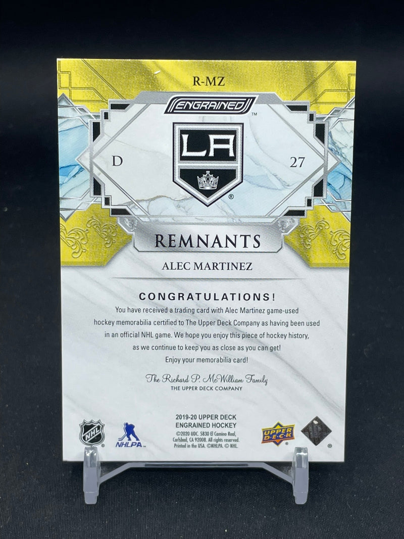 2019 UPPER DECK ENGRAINED - REMNANTS - A. MARTINEZ - #R-MZ - #'D/65 - RELIC