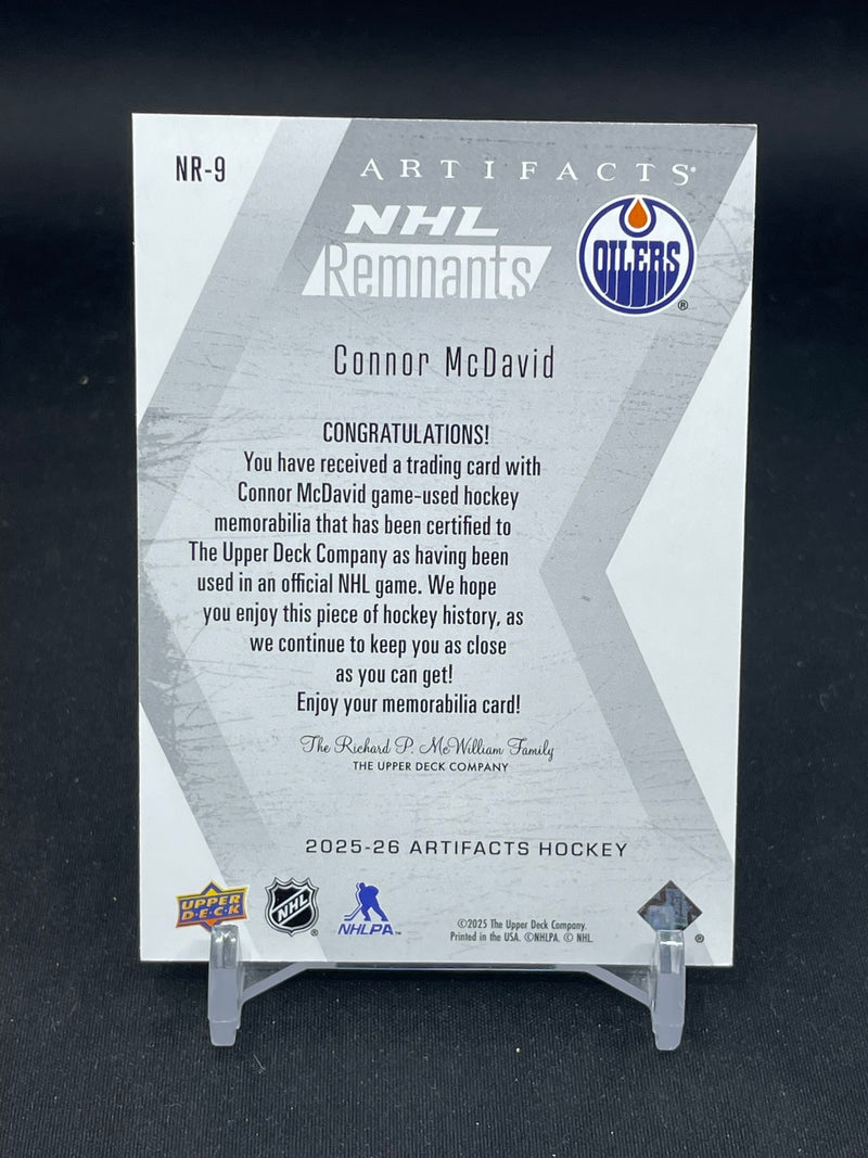 2025 UPPER DECK ARTIFACTS - NHL REMNANTS - C. MCDAVID -