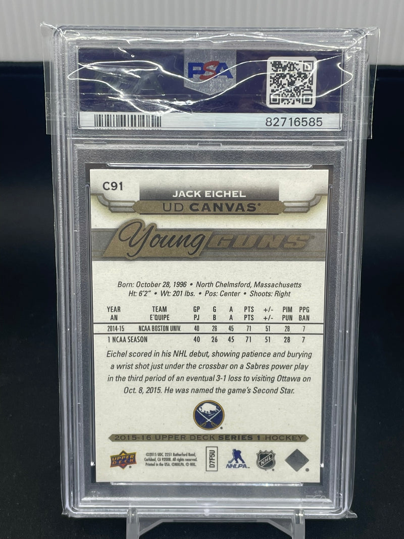 2015 UPPER DECK SERIES ONE - UD CANVAS - YOUNG GUNS - J. EICHEL -