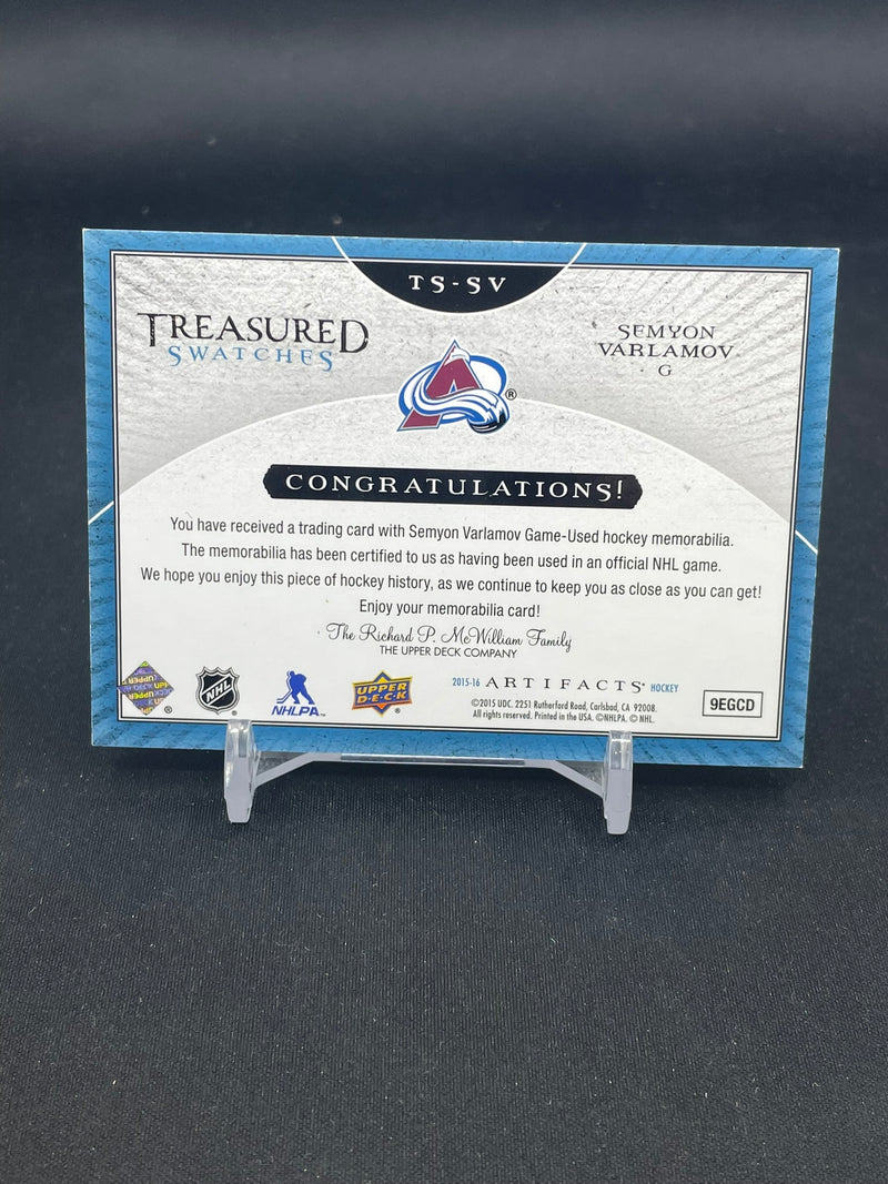 2015 UPPER DECK ARTIFACTS - TREASURED SWATCHES - S. VARLAMOV -