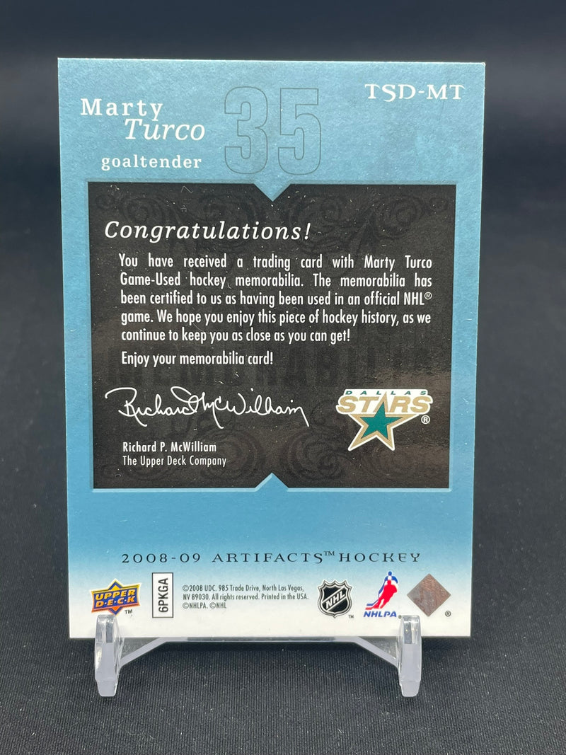2008 UPPER DECK ARTIFACTS - TREASURED SWATCHES - M. TURCO - #TSD-MT - #'D/50 - DUAL RELIC