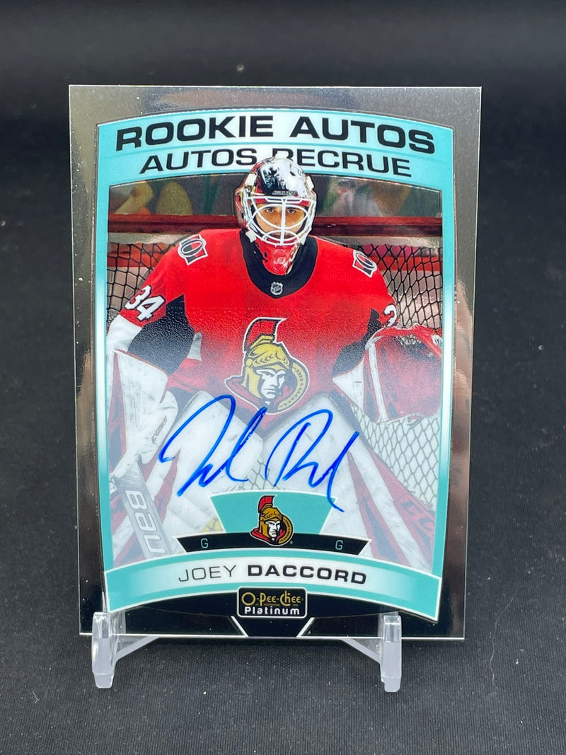 2019 UPPER DECK O-PEE-CHEE PLATINUM - ROOKIE AUTOS - J. DACCORD -