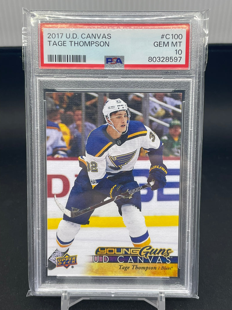 2017 UPPER DECK SERIES ONE - UD CANVAS - YOUNG GUNS - T. THOMPSON -