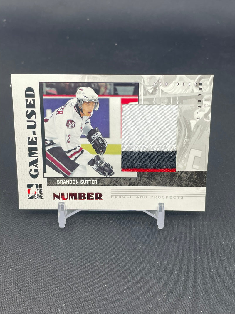 2007 IN THE GAME HEROES AND PROSPECTS - GAME-USED - B. SUTTER -