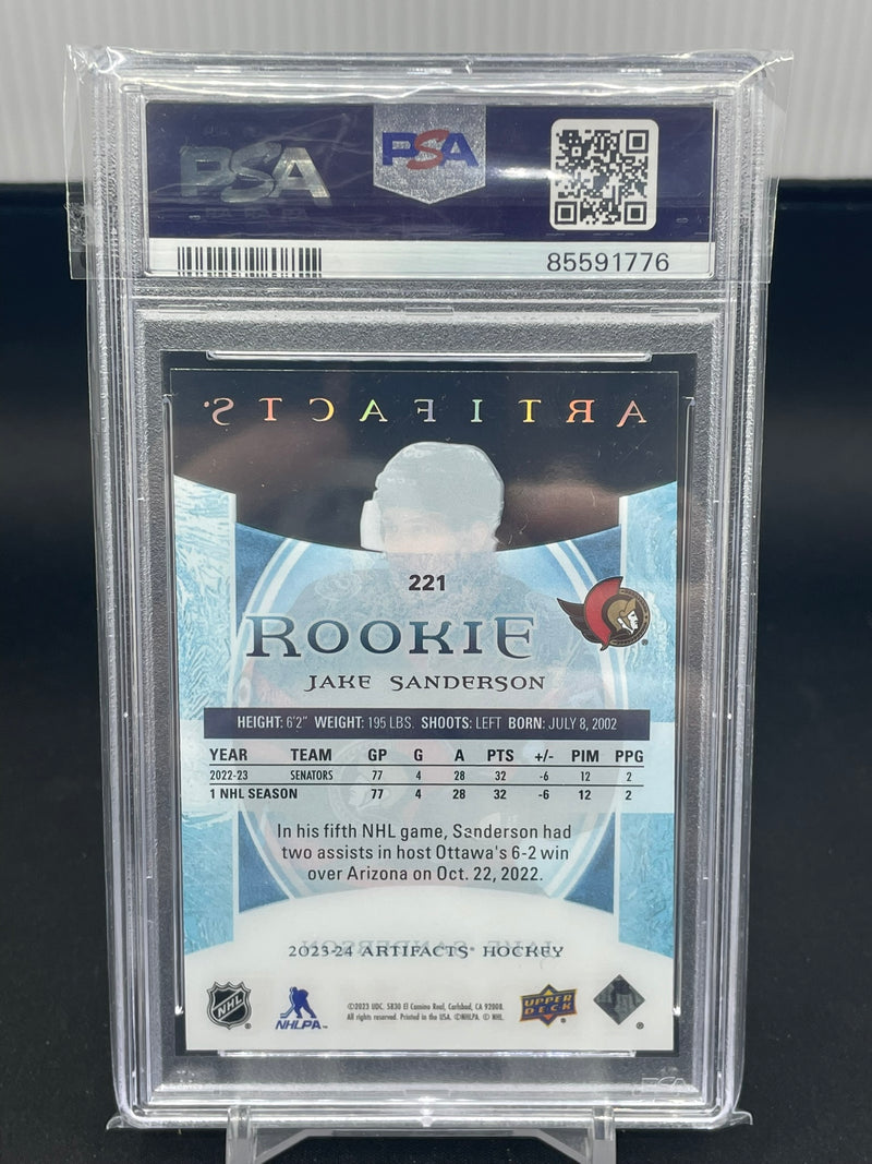 2023 UPPER DECK ARTIFACTS - 22-23 CLEAR CUT ROOKIES - J. SANDERSON -
