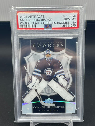 2023 UPPER DECK ARTIFACTS - 05-06 CLEAR CUT RETRO ROOKIES - C. HELLEBUYCK - #CCRR26 - PSA 10 - RC