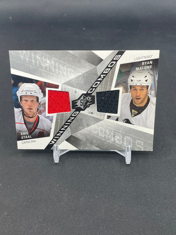 2008 UPPER DECK SPX - WINNING COMBOS - E. STAAL / R. MALONE - #WC-SM - DUAL RELIC