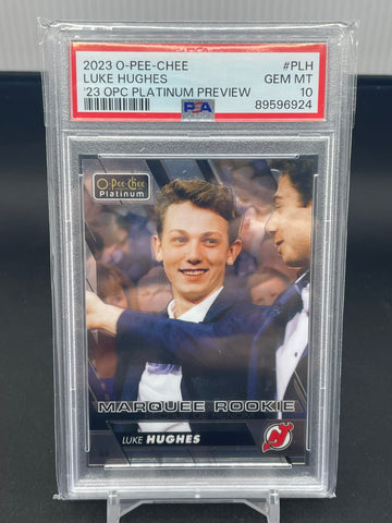2023 UPPER DECK O-PEE-CHEE - '23 OPC PLATINUM PREVIEW - L. HUGHES - #P-LH - PSA 10 - RC