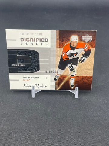 2002 UPPER DECK ROOKIE UPDATE - DIGNIFIED JERSEY - J. ROENICK - #D-JR - #'D/299 - RELIC