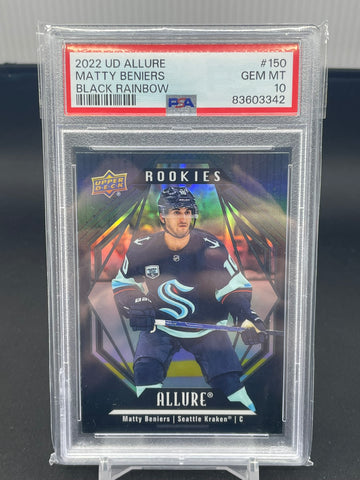 2022 UPPER DECK ALLURE - BLACK RAINBOW - M. BENIERS - #150 - PSA 10 - RC