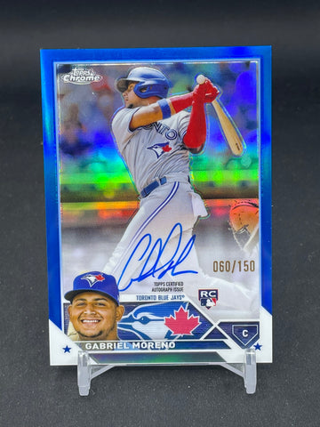 2023 TOPPS CHROME - BLUE REFRACTOR - G. MORENO - #RA-GMO - #'D/150 - AUTOGRAPH - RC
