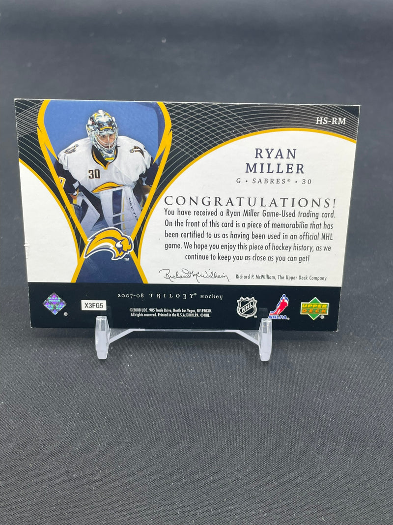 2007 UPPER DECK TRILOGY - HONORARY SWATCHES - R. MILLER -