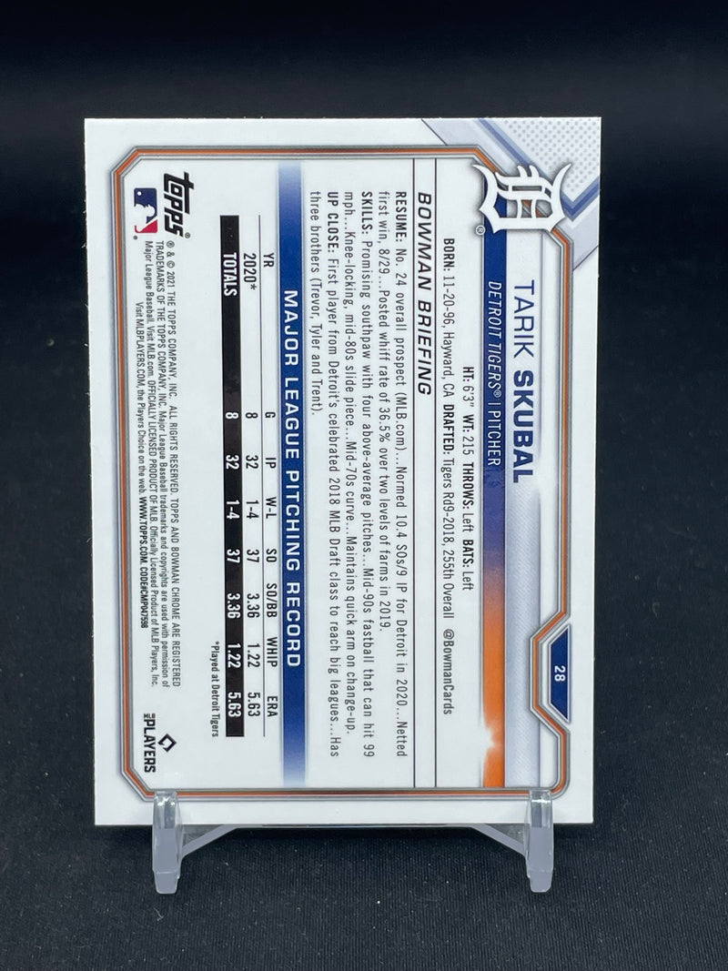 2021 TOPPS BOWMAN CHROME - T. SKUBAL -