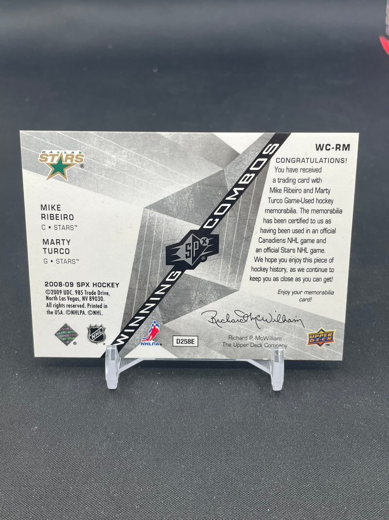 2008 UPPER DECK SPX - WINNING COMBOS - M. RIBEIRO / M. TURCO -