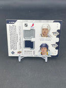 2008 UPPER DECK MVP - 2 ON 2 JERSEYS - P. KARIYA / K. TKACHUK / J. ARNOTT / S. WEBER -