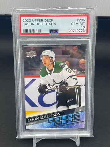 2020 UPPER DECK SERIES ONE - YOUNG GUNS - J. ROBERTSON - #235 - PSA 10 - RC