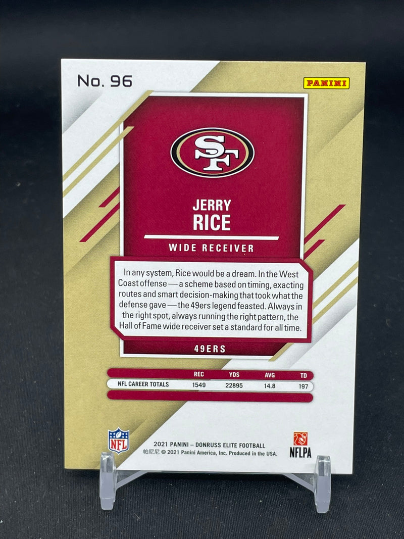 2021 PANINI DONRUSS ELITE - STATUS EXPLOSION - J. RICE - #96 - #'D/275