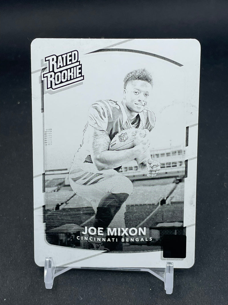 2017 PANINI PLATES & PATCHERS - BLACK PRINTING PLATE - RATED ROOKIE - J. MIXON - #335 - #'D/1
