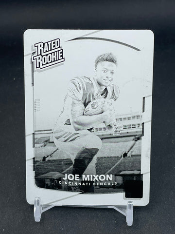 2017 PANINI PLATES & PATCHERS - BLACK PRINTING PLATE - RATED ROOKIE - J. MIXON - #335 - #'D/1