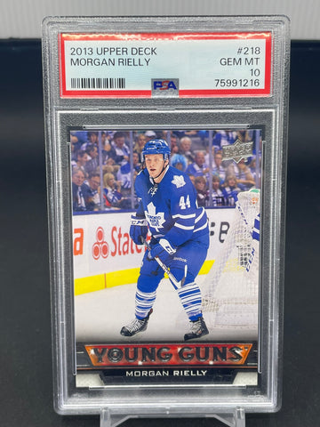 2013 UPPER DECK SERIES ONE - YOUNG GUNS - M. RIELLY - #218 - PSA 10 - RC