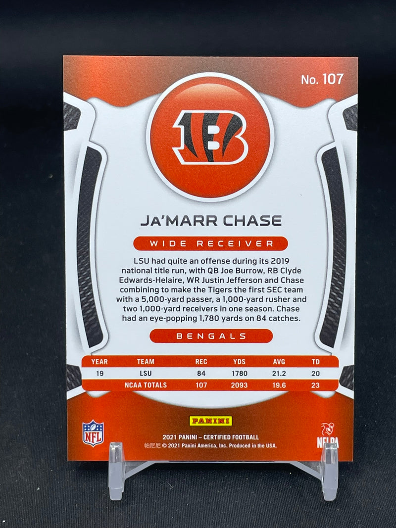 2021 PANINI CERTIFIED - PINK - J. CHASE - #107 - #'D/199 - RC