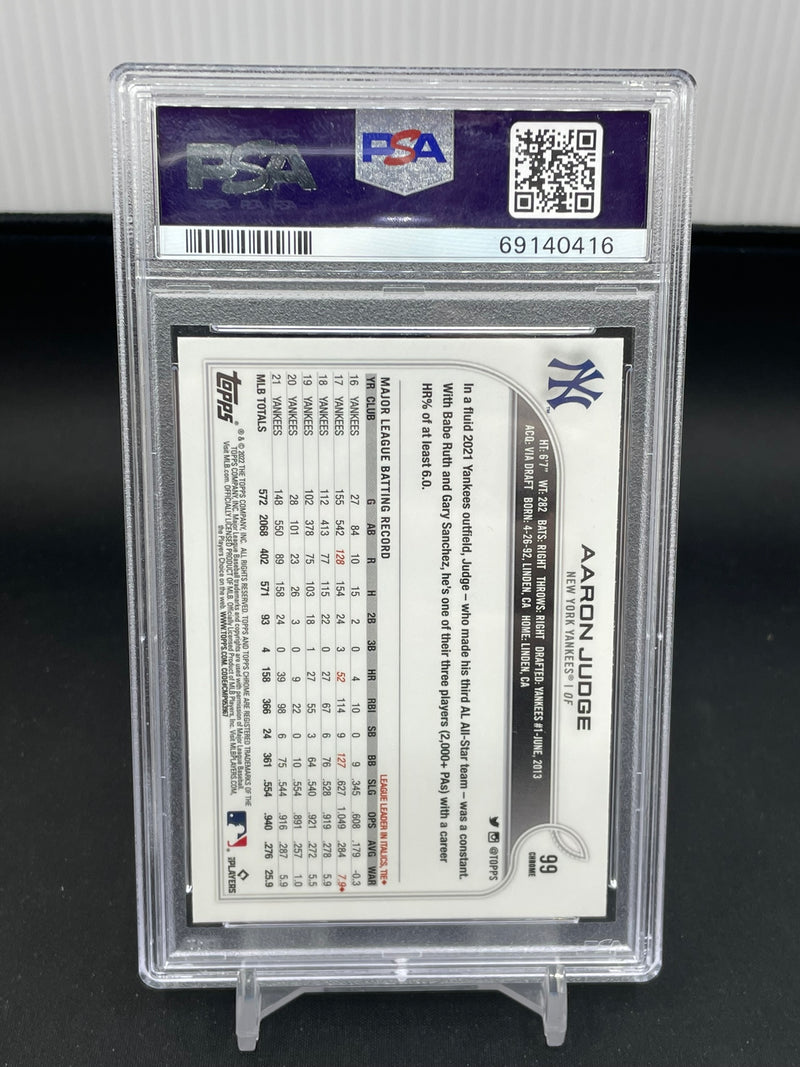 2022 TOPPS CHROME - PINK REFRACTOR - A. JUDGE -