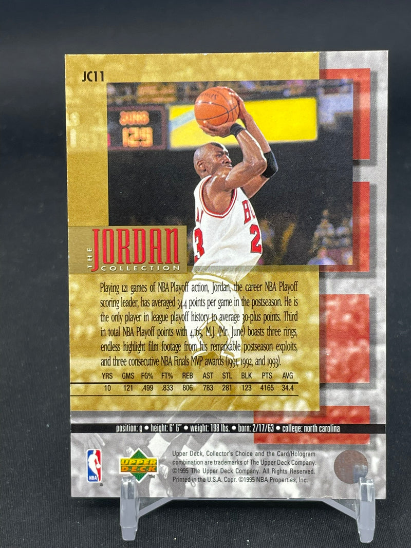 1995 UPPER DECK JORDAN COLLECTION - CAREER NBA PLAYOFF SCORDING LEADER - M. JORDAN -