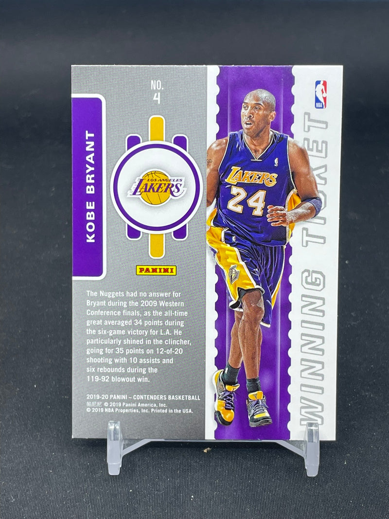 2019 PANINI CONTENDERS - WINNING TICKET - K. BRYANT -
