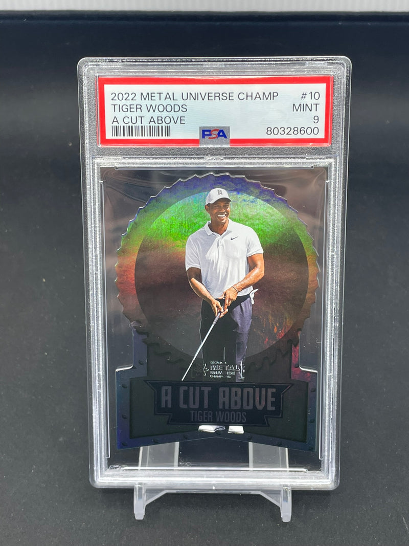 2022 UPPER DECK SKYBOX METAL UNIVERSE CHAMPIONS - A CUT ABOVE - T. WOODS -
