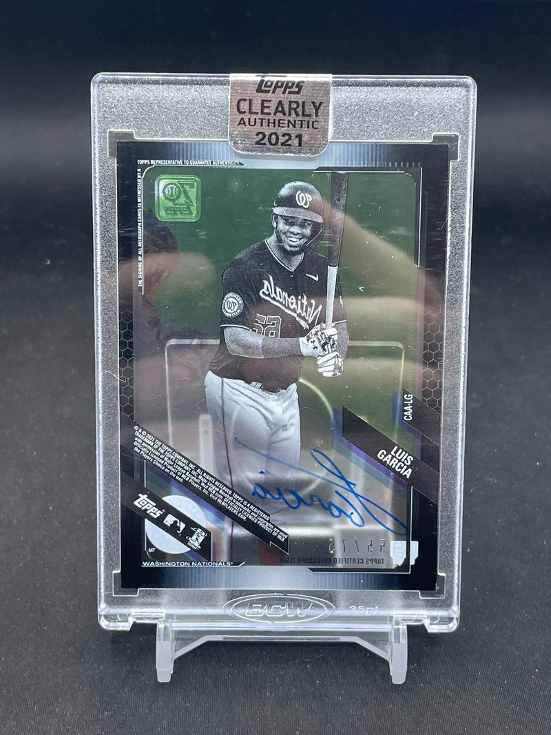 2021 TOPPS CLEARLY AUTHENTIC - L. GARCIA - #CAA-LG - #'D/75 - AUTOGRAPH - RC