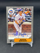 2022 TOPPS SERIES ONE - BLACK - 1987 - D. WRIGHT - #87BA-DW - #'D/199 - AUTOGRAPH