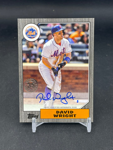 2022 TOPPS SERIES ONE - BLACK - 1987 - D. WRIGHT - #87BA-DW - #'D/199 - AUTOGRAPH