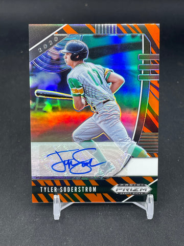 2020 PANINI PRIZM DRAFT PICKS - TIGER STRIPE PRIZM - T. SODERSTROM - #PDP26 - #'D/25 - AUTOGRAPH - RC