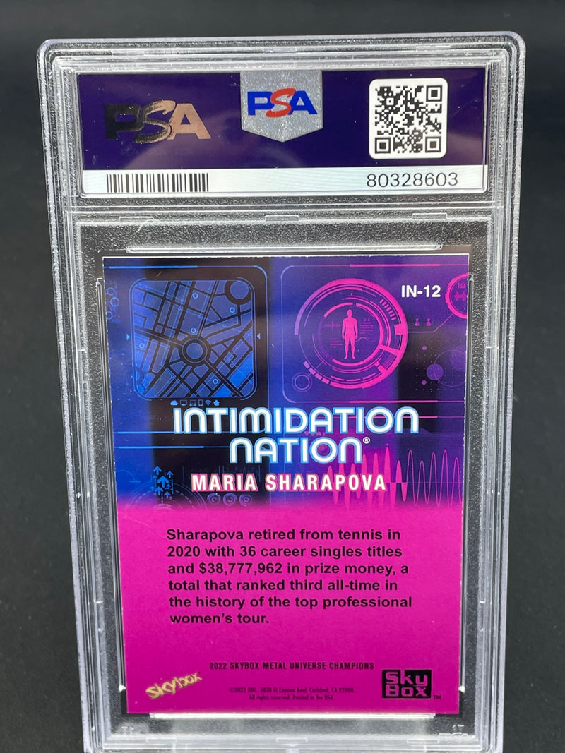 2022 UPPER DECK SKYBOX METAL UNIVERSE CHAMPIONS - INTIMIDATION NATION - M. SHARAPOVA -