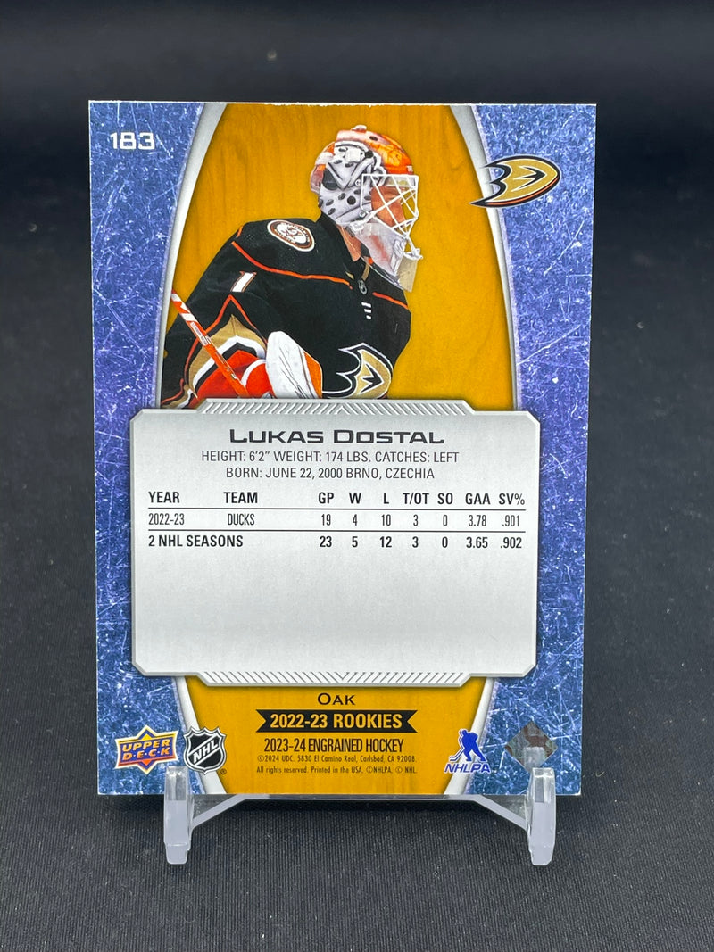 2023 UPPER DECK ENGRAINED - 2022 ROOKIE - L. DOSTAL - #183 - #'D/299 - RC