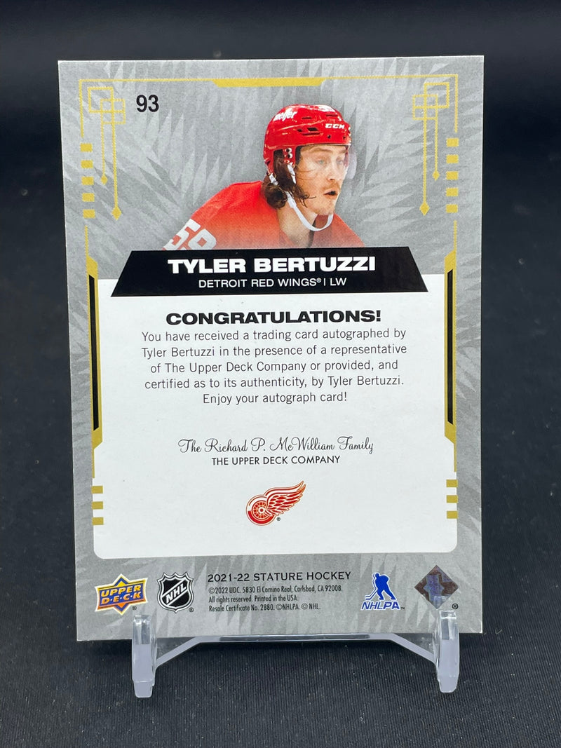 2021 UPPER DECK STATURE - T. BERTUZZI -
