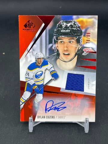 2023 UPPER DECK SP GAME USED - RED - D. COZENS - #55 - #'D/99 - RELIC - AUTOGRAPH