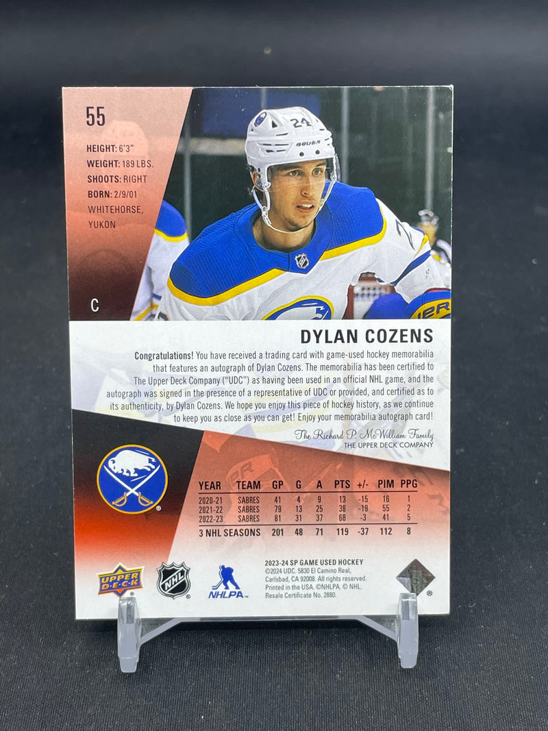 2023 UPPER DECK SP GAME USED - RED - D. COZENS - #55 - #'D/99 - RELIC - AUTOGRAPH