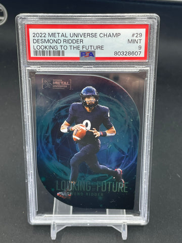 2022 UPPER DECK SKYBOX METAL UNIVERSE CHAMPIONS - LOOKING TO THE FUTURE - D. RIDDER - #29 - PSA 9
