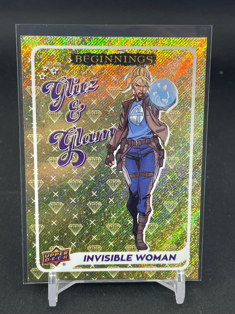 2023 UPPER DECK MARVEL NEW BEGINNINGS VOLUME 2 SERIES 2 - GOLD FLITZ & GLAM - INVISIBLE WOMAN -