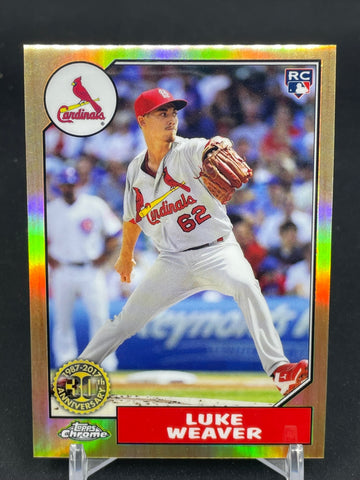 2017 TOPPS CHROME - 1987 TOPPS BASEBALL - SINGLES - #87T1-87T25 - YOU PICK FROM LIST