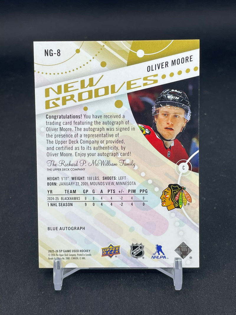 2025 UPPER DECK SP GAME USED - NEW GROOVES - O. MOORE -