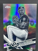 2017 TOPPS CHROME - NEGATIVE REFRACTOR - M. SCHERZER -