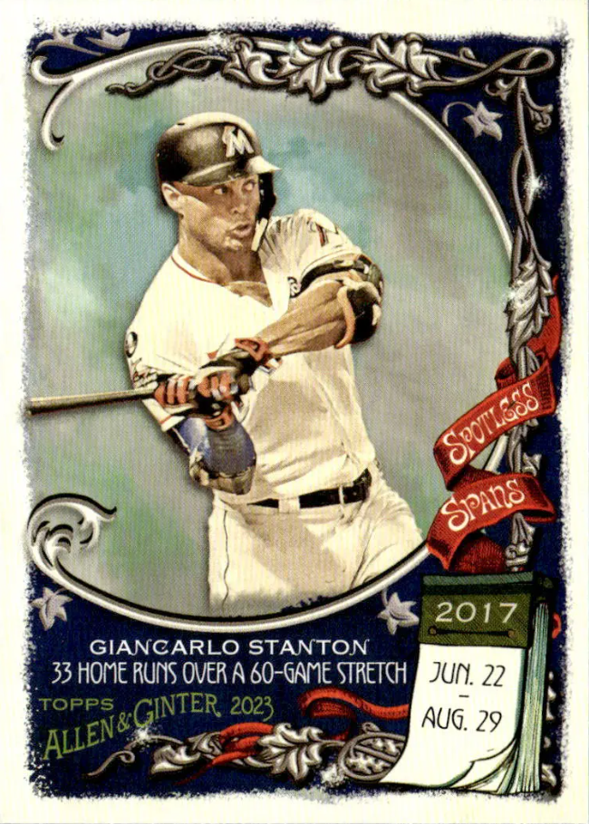 2023 TOPPS ALLEN & GINTER - SPOTLESS SPANS - SINGLES -