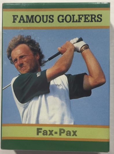 1993 FAMOUS GOLFERS FAX-PAX SET JACK NICKLAUS PALMER