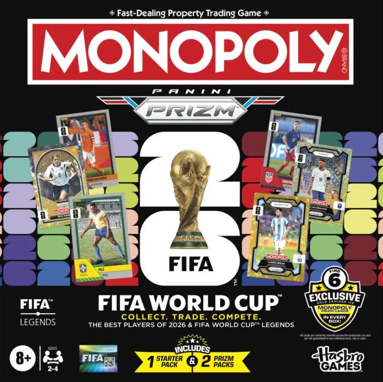 2026 PANINI PRIZM FIFA WORLD CUP SOCCER MONOPOLY GAME